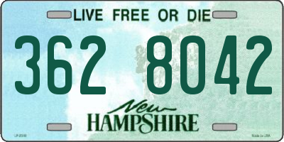 NH license plate 3628042