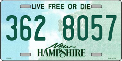 NH license plate 3628057