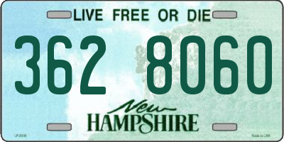NH license plate 3628060