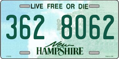 NH license plate 3628062