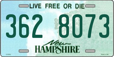 NH license plate 3628073