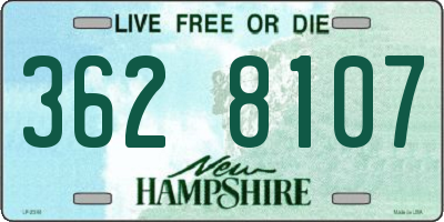 NH license plate 3628107