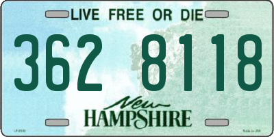 NH license plate 3628118