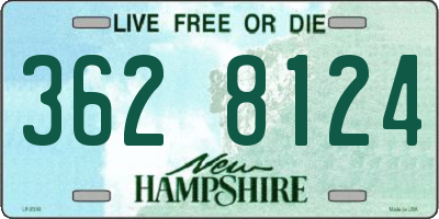 NH license plate 3628124