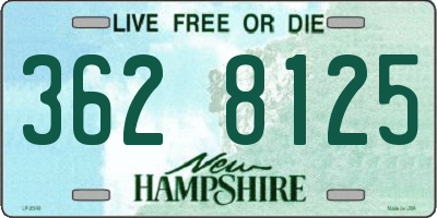 NH license plate 3628125