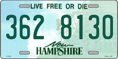 NH license plate 3628130