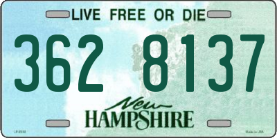 NH license plate 3628137