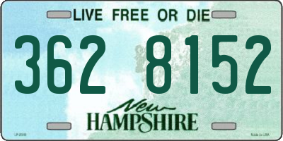NH license plate 3628152