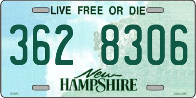 NH license plate 3628306