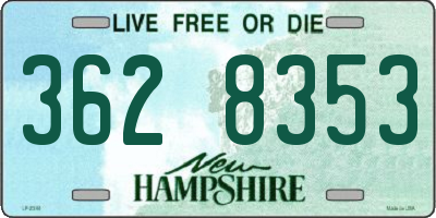 NH license plate 3628353