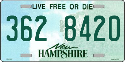 NH license plate 3628420