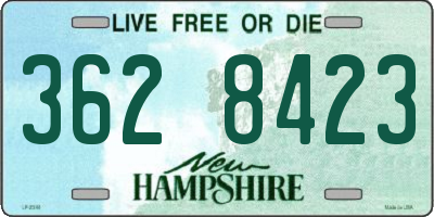 NH license plate 3628423