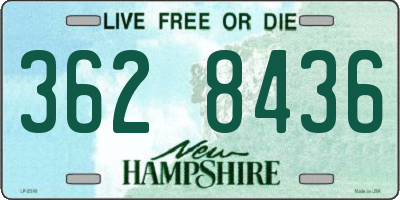 NH license plate 3628436
