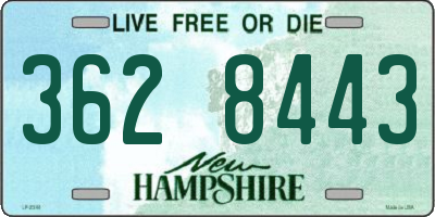 NH license plate 3628443