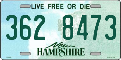 NH license plate 3628473