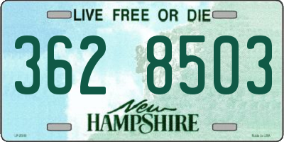NH license plate 3628503