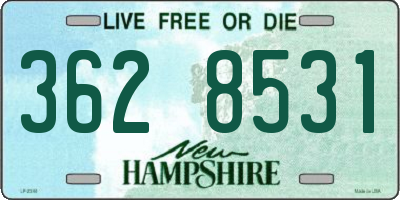 NH license plate 3628531