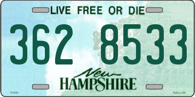 NH license plate 3628533