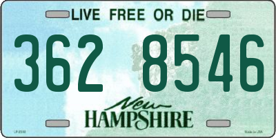 NH license plate 3628546
