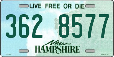 NH license plate 3628577