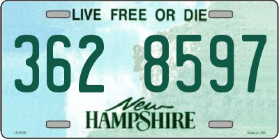 NH license plate 3628597