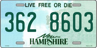 NH license plate 3628603