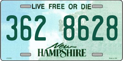 NH license plate 3628628