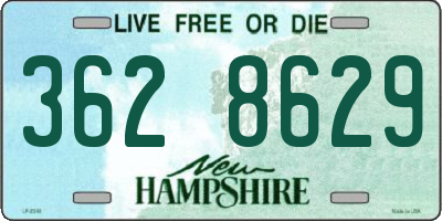 NH license plate 3628629