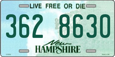 NH license plate 3628630