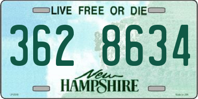 NH license plate 3628634