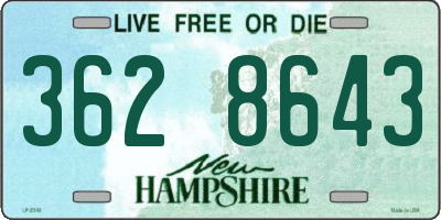 NH license plate 3628643
