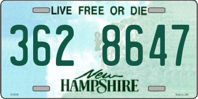 NH license plate 3628647