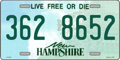 NH license plate 3628652