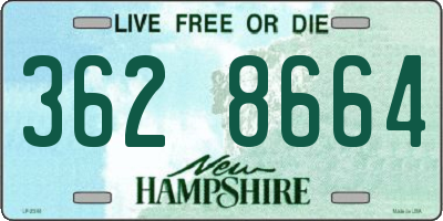 NH license plate 3628664
