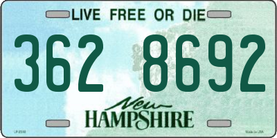 NH license plate 3628692