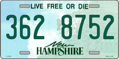 NH license plate 3628752