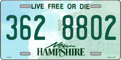 NH license plate 3628802