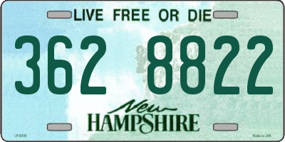 NH license plate 3628822