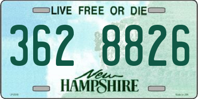 NH license plate 3628826