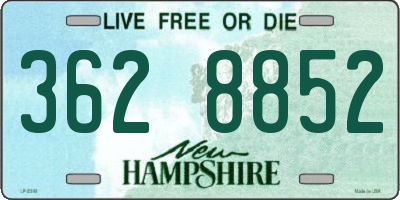 NH license plate 3628852