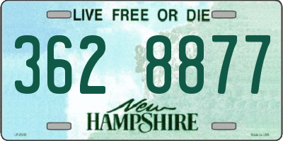 NH license plate 3628877