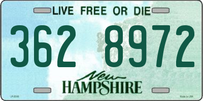 NH license plate 3628972