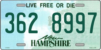 NH license plate 3628997