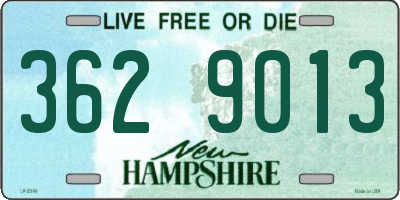 NH license plate 3629013