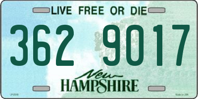 NH license plate 3629017