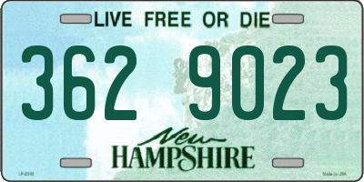 NH license plate 3629023