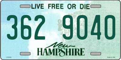 NH license plate 3629040