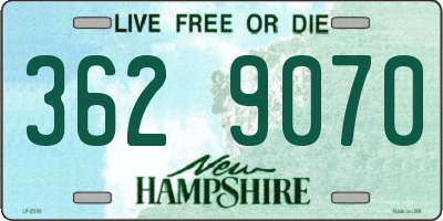 NH license plate 3629070