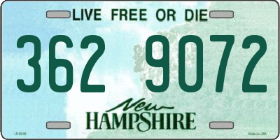 NH license plate 3629072