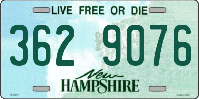 NH license plate 3629076